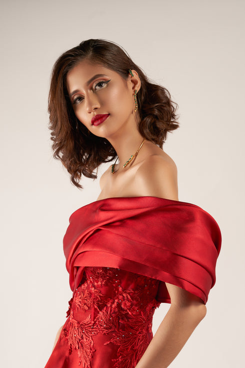Crimson Dress FW24