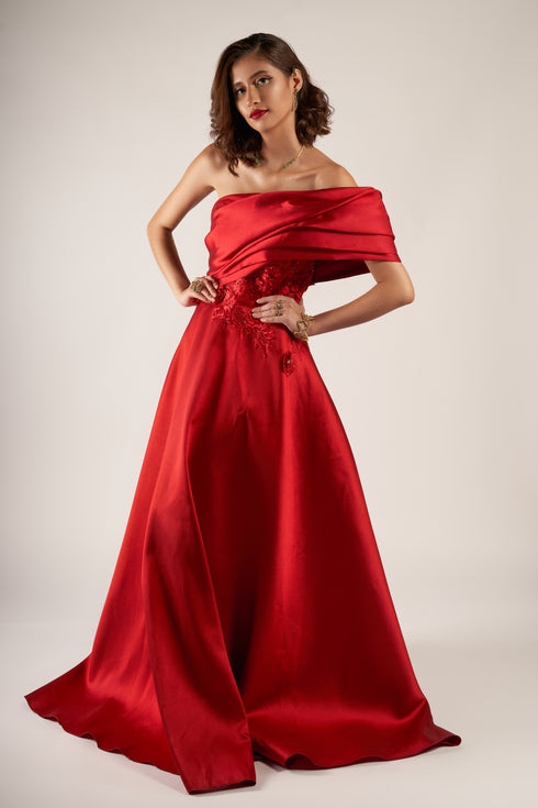 Crimson Dress FW24