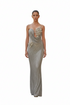 Crystal Silver Bloom Gown
